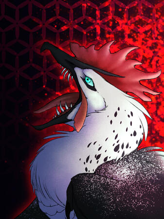 Headshot with color + shading Headshot with color + shading